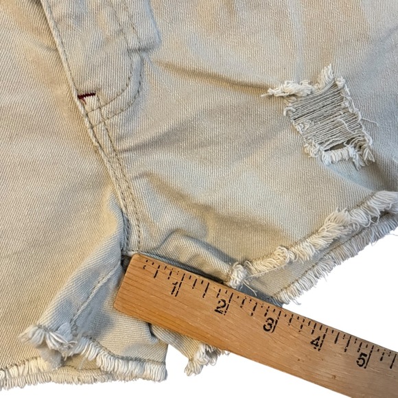Vintage Y2K Mudd Low Rise Micro Mini Booty Shorts Bundle Lot of 2 Denim Jrs Sz 7 - Picture 6 of 16